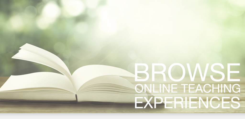 Browse Online Teaching Experiences